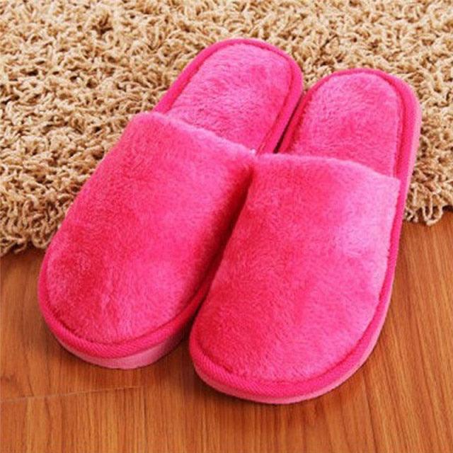 Women Home Slippers Indoor Bedroom Light Eva Couple Cotton Slipper Solid Soft Flip Flops Autumn Winter Warm Furry Plush House Slippers Cozy Memory Foam Washable For Summer Bedroom