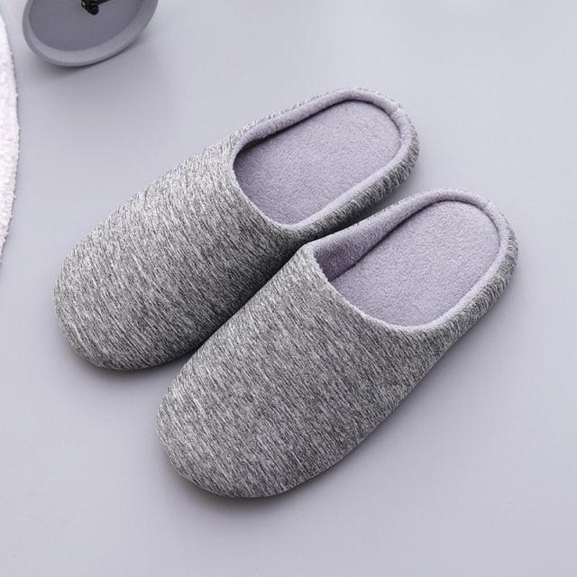 Women Indoor House Plush Soft Cute Cotton Slippers Shoes Non-slip Home Slippers Bedroom Cotton Slippers For Womens Mens Washable Home Shoes Non-Slip Slippers For Travel Spa Hotel