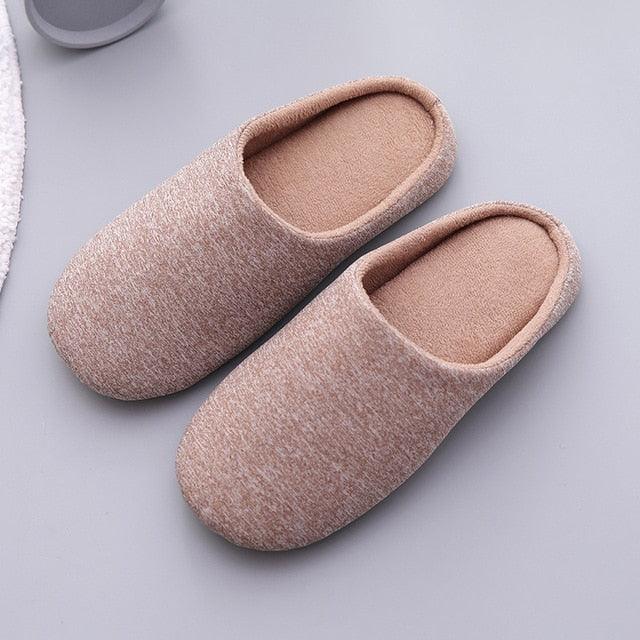 Women Indoor House Plush Soft Cute Cotton Slippers Shoes Non-slip Home Slippers Bedroom Cotton Slippers For Womens Mens Washable Home Shoes Non-Slip Slippers For Travel Spa Hotel