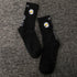 Women Korea Funny Socks Long Socks Black Cool Socks Harajuku GD Hip Hop Cotton Skateboard Socks Men New Trend Daisy Socks Men