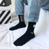 Women Korea Funny Socks Long Socks Black Cool Socks Harajuku GD Hip Hop Cotton Skateboard Socks Men New Trend Daisy Socks Men