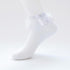 Women Lace Mesh Black White Cotton Socks Japanese Maiden Lovely Short Socks Frilly Ruffle Princess Socks For Women