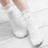 Women Lace Mesh Black White Cotton Socks Japanese Maiden Lovely Short Socks Frilly Ruffle Princess Socks For Women