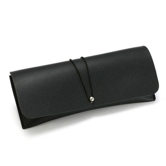 Women Leather Glasses Case Cover Sunglasses Glasses Holder Box Eyeglasses Solid Storage Portable Glasses Pouch Bag Soft PU Leather Glasses Case Modern Design For Women