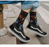 Women Long Sock Cartoon Print Creative Fashion Personalized Novelty Men Women Socks Winter Warm Comfortable Cotton Socks Running Cycling Socks For Men And Women