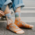 Women Long Sock Cartoon Print Creative Fashion Personalized Novelty Men Women Socks Winter Warm Comfortable Cotton Socks Running Cycling Socks For Men And Women