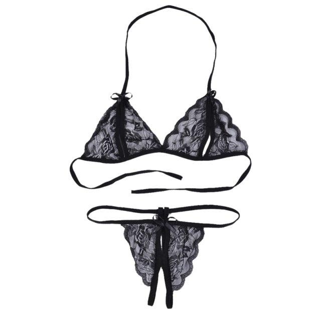 Women Luxury Bra Set Ladies Lingerie Set 2 Pieces Lace Bra And Panty Sets Strappy Lace Lingerie Set Lace Comfortable Polyester Sleepwear Underwear Tops Sets Lightweight Comfortable Design