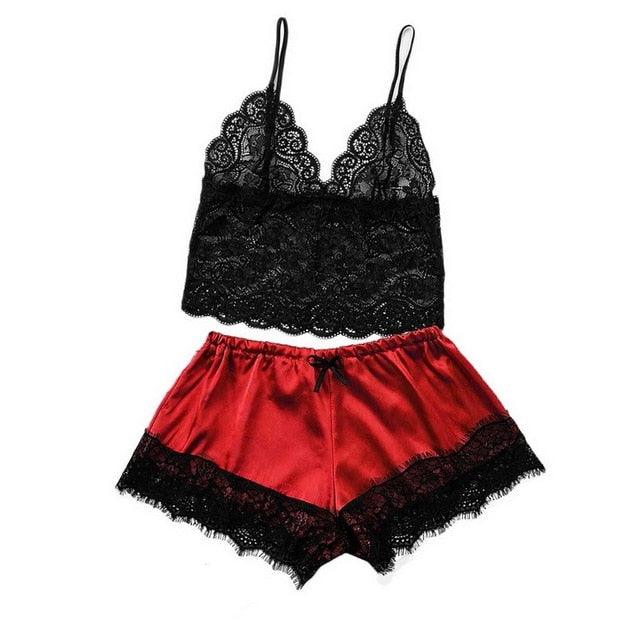 Women Luxury Bra Set Ladies Lingerie Set 2 Pieces Lace Bra And Panty Sets Strappy Lace Lingerie Set Lace Comfortable Polyester Sleepwear Underwear Tops Sets Lightweight Comfortable Design