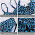 Women Luxury Leopard High Waist Bikini  Swimsuit Women's Push Up Bra Tie Side Cutout Bikini Set High Cut Padded Solid Bating Suit Swimwear Female Bikini Set Bathing Suit