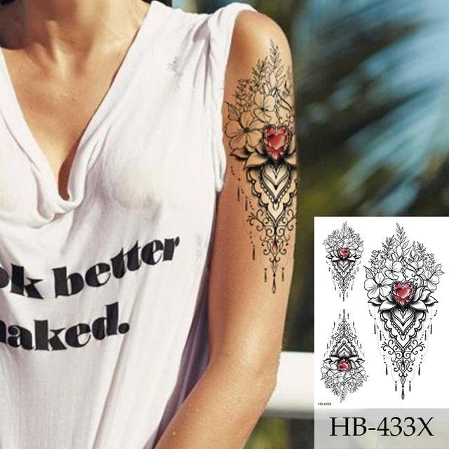 Women Luxury Temporary Stickers Realistic Body Tattoo Flowers Bird Elegant Big Design - STEVVEX Beauty - 103, 3D Tattoo, Animal Tattoo, Arm Tattoo, Beauty, Big Flowers Tattoo, Big Tattoo, Bird Tattoo, Black Tattoos, Body Tattoo, Extra Large Tattoo, Fashion Tattoo, Flower Tattoo, Girls Tattoo, Leg Tattoo, Luxury Tattoo, Modern Tatoos, Realistic Tattoo, Stylish Tattoo, Tattoo, Waterproof Tattoo, Women Tattoo, Womens Tattoo - Stevvex.com