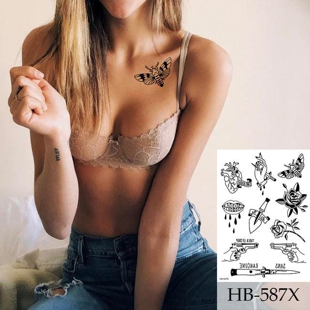 Women Luxury Temporary Stickers Realistic Body Tattoo Flowers Bird Elegant Big Design - STEVVEX Beauty - 103, 3D Tattoo, Animal Tattoo, Arm Tattoo, Beauty, Big Flowers Tattoo, Big Tattoo, Bird Tattoo, Black Tattoos, Body Tattoo, Extra Large Tattoo, Fashion Tattoo, Flower Tattoo, Girls Tattoo, Leg Tattoo, Luxury Tattoo, Modern Tatoos, Realistic Tattoo, Stylish Tattoo, Tattoo, Waterproof Tattoo, Women Tattoo, Womens Tattoo - Stevvex.com