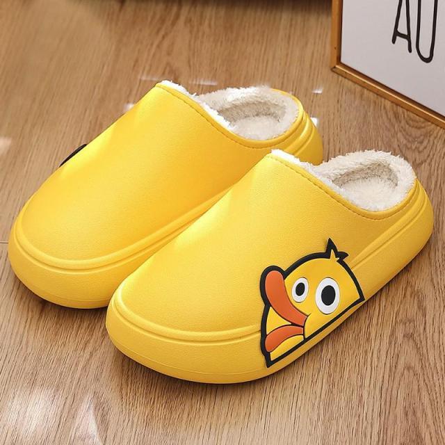 Women Men Slippers Summer Beach Slides Winter Sandals Flip Flops Duck Platform Thick Soled Couples Bathroom Quick Drying EVA Open Toe Soft Slippers Thick Lightweight Slippers