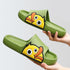 Women Men Slippers Summer Beach Slides Winter Sandals Flip Flops Duck Platform Thick Soled Couples Bathroom Quick Drying EVA Open Toe Soft Slippers Thick Lightweight Slippers