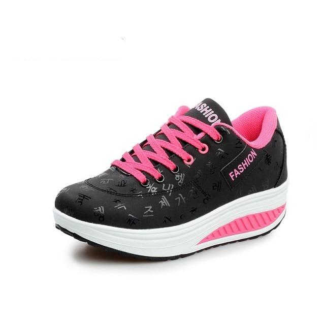 Women Modern Sneakers Height Increasing Flatform Lace-up Walking Leather Sneakers Fashion Breathble Vulcanized Shoes Women Casual Sport Sneakers