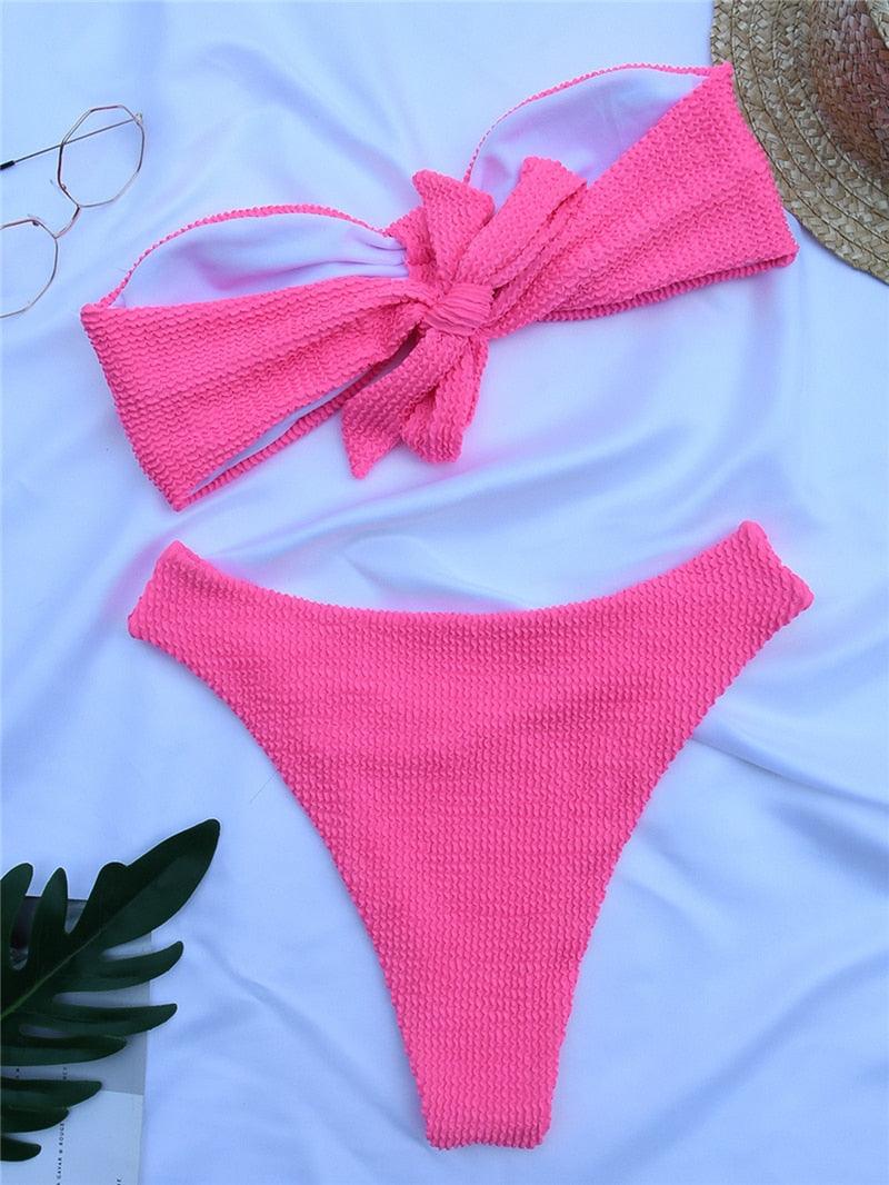 Women One-Shoulder Bikini Swimsuit Women Push Up Swimwear Women's Bathing Suit Comfortable Bikini Ribbed Two Piece Swimsuit Bikini Set Summer Bathing Suit Beach Wear Swimming Suit - ALLURELATION - 519, Beach bikini, Beach Wear, bikini, Bikini Swimsuit, classic bikini, comfortable bikini, Fashion bikini, Modern bikini, new design bikini, Push Up Swimwear, retro bikini, Ribbed bikini, Solid Bikini, stylish bikini, Summer bikini, swimwear, Two Piece Swimsuit, Women bikini, Women's Bathing Suit - Stevvex.com