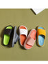 Women Outside Slippers Summer Runway Shoes EVA Soft Thick Sole Non-slip Outdoor Women Slides Pool Beach Open Toe Soft Slippers Thick Lightweight Non-Slip Shower Bath Cloud Slides Pool Gym House Sandals