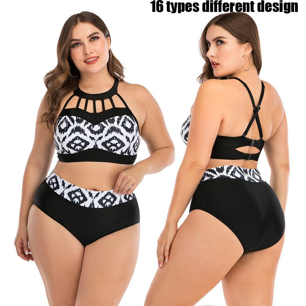 Women Push Up Bikini Sets Swimwear Women Swimsuit  Plus Larges Size Bathing Swimming  Suits Beachwear Women's Swimsuits Halter Push Up Bikini Two Piece Bathing Suits Women Plus Size Bikini