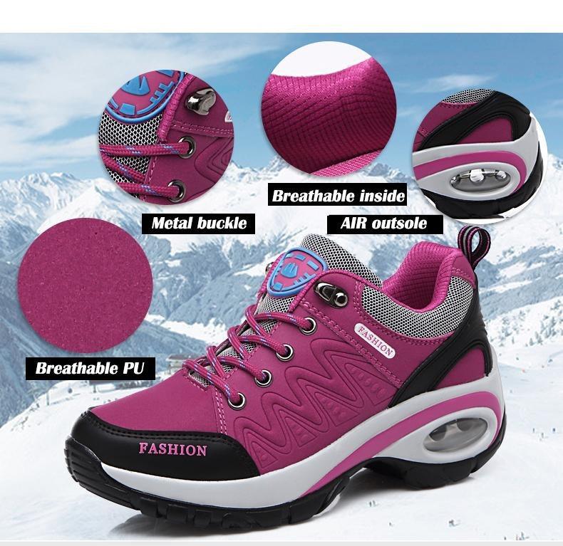 Women Running Air Cushion Athletic Sneakers Walking Breathable Sport Lace Up Hight Platform Casual Shoes Womens Mesh Sneakers Fashion Tennis Breathable Walking Gym Work Shoes