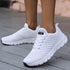 Women Running Sneakers Breathable Women Flat Shoes Lightweight Casual Lace-up Casual Light Sneaker Outdoor Breathable Mesh Fashion Sports Womens Sneakers