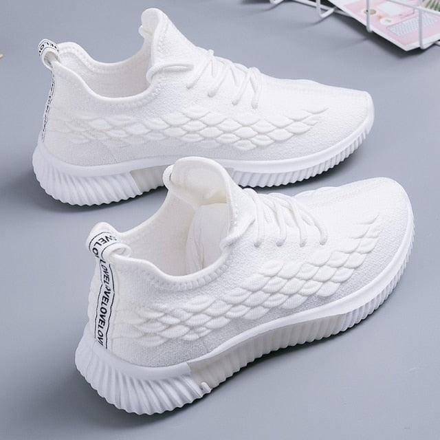 Women Running Sneakers Shoes Vulcanized Women's Casual Flats Elegant Soft Walking Shoes Breathable Non Slip Tennis Athletic Shoe For Casual Gym And  Work