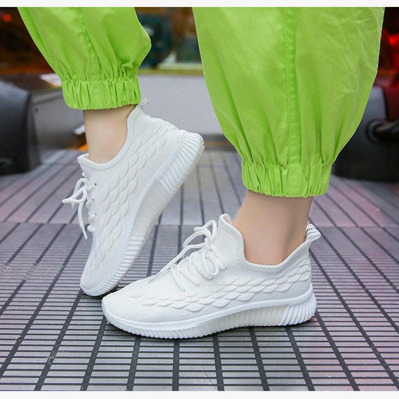 Women Running Sneakers Shoes Vulcanized Women's Casual Flats Elegant Soft Walking Shoes Breathable Non Slip Tennis Athletic Shoe For Casual Gym And  Work