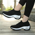 Women's Casual Chunky Sneakers Platform Walking Shoes Fashion Knited Casual Walking Shoes Sock Sneakers Slip On Mesh Air Cushion Comfortable Easy Shoes