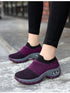 Women's Casual Chunky Sneakers Platform Walking Shoes Fashion Knited Casual Walking Shoes Sock Sneakers Slip On Mesh Air Cushion Comfortable Easy Shoes