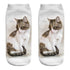 Women's Funny Animal Cute 3D Print Kitten Socks Women Ankle Socks Unisex Socks Fashion Socks Cartoon Cat Fashion Style Casual Boat Socks For Men And Women