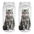 Women's Funny Animal Cute 3D Print Kitten Socks Women Ankle Socks Unisex Socks Fashion Socks Cartoon Cat Fashion Style Casual Boat Socks For Men And Women