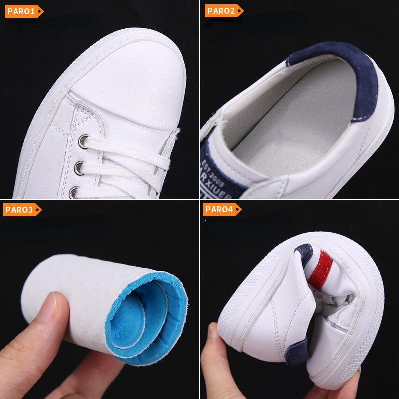 Women's Genuine Leather Sneakers Women Casual Fashionable Sports Shoes Vulcanized Woman White Flat White Sneakers Leather Casual Shoes White Tennis Sneakers