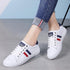 Women's Genuine Leather Sneakers Women Casual Fashionable Sports Shoes Vulcanized Woman White Flat White Sneakers Leather Casual Shoes White Tennis Sneakers