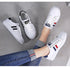 Women's Genuine Leather Sneakers Women Casual Fashionable Sports Shoes Vulcanized Woman White Flat White Sneakers Leather Casual Shoes White Tennis Sneakers