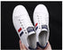 Women's Genuine Leather Sneakers Women Casual Fashionable Sports Shoes Vulcanized Woman White Flat White Sneakers Leather Casual Shoes White Tennis Sneakers