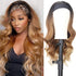 Women's Headband Wig Body Wave Natural Black Blonde Wigs with Headband Fake Hair Synthetic Wigs For Black Women Cosplay Wigs For Women Gifts for girlfriends