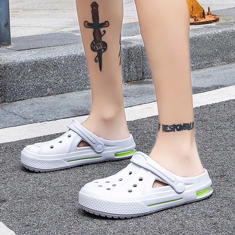 Women's Home Summer Flip Flops Sandals Luxury Men's Shoe Garden Clogs Summer Sandals Lightweight Non Slip Walking Sport Shoes Unisex Adults Clog For Pool Beach Yard