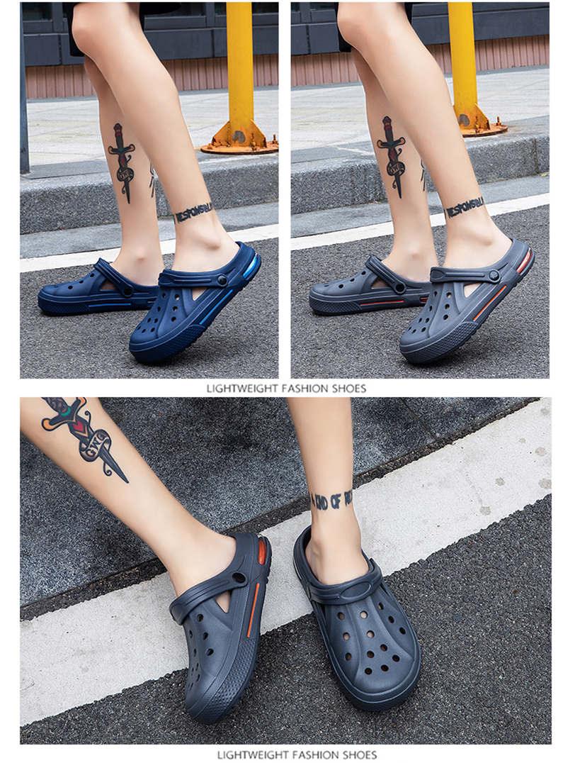 Women's Home Summer Flip Flops Sandals Luxury Men's Shoe Garden Clogs Summer Sandals Lightweight Non Slip Walking Sport Shoes Unisex Adults Clog For Pool Beach Yard