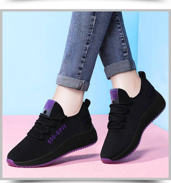 Women's Running Summer Woven Sports Sneakers Fashion Casual Shoe Breathable Mesh Walking Shoes Non Slip Lightweight Breathable Mesh Running Shoes Comfortable Design