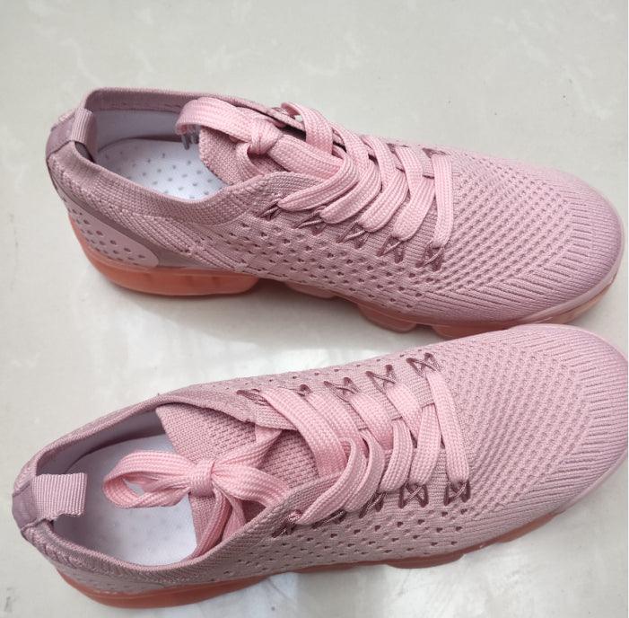 Women's Vulcanize Stylish Sneakers Fashionable Luxury Summer Air Cushion Sole Running Lightweight Mesh Tennis Sneaker Fashion Athletic Walking Shoes Elegant Design