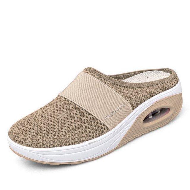 Women Sandals Fashion Platform Shoes Comfy Clogs Breathable Slippers Mesh Lightweight Footwear Air Cushion Platform Mesh Sneaker Sandals For Female Lightweight Beach Shoes