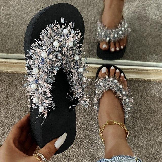 Women Sandals New Design Gold Chain Closed Toe Slip On Mules Shoes Flat Heels Square Head Casual Slides Summer Slippers Open Toe Flat Sandals Metal Chain PU Leather Slides Shoes