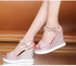 Women Sandals Summer Platform Sandals Buckle Strap Peep Toe Thick Bottom Modern Espadrille Sandals Platform Cross Buckle Strap Slingback Summer Open Toe Shoes