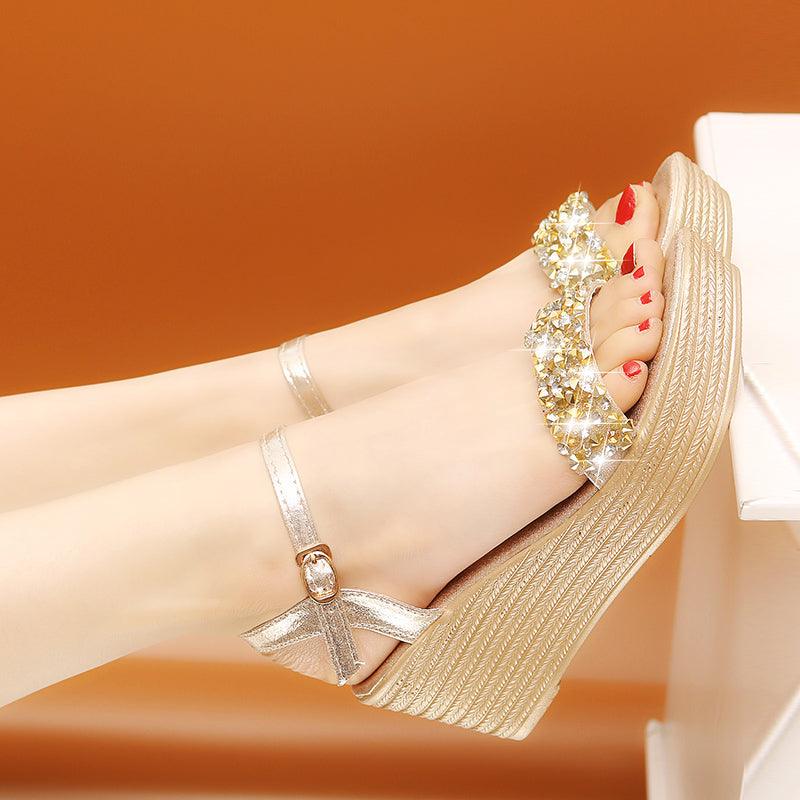 Women Sandals Summer Platform Sandals Buckle Strap Peep Toe Thick Bottom Modern Espadrille Sandals Platform Cross Buckle Strap Slingback Summer Open Toe Shoes