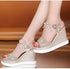 Women Sandals Summer Platform Sandals Buckle Strap Peep Toe Thick Bottom Modern Espadrille Sandals Platform Cross Buckle Strap Slingback Summer Open Toe Shoes