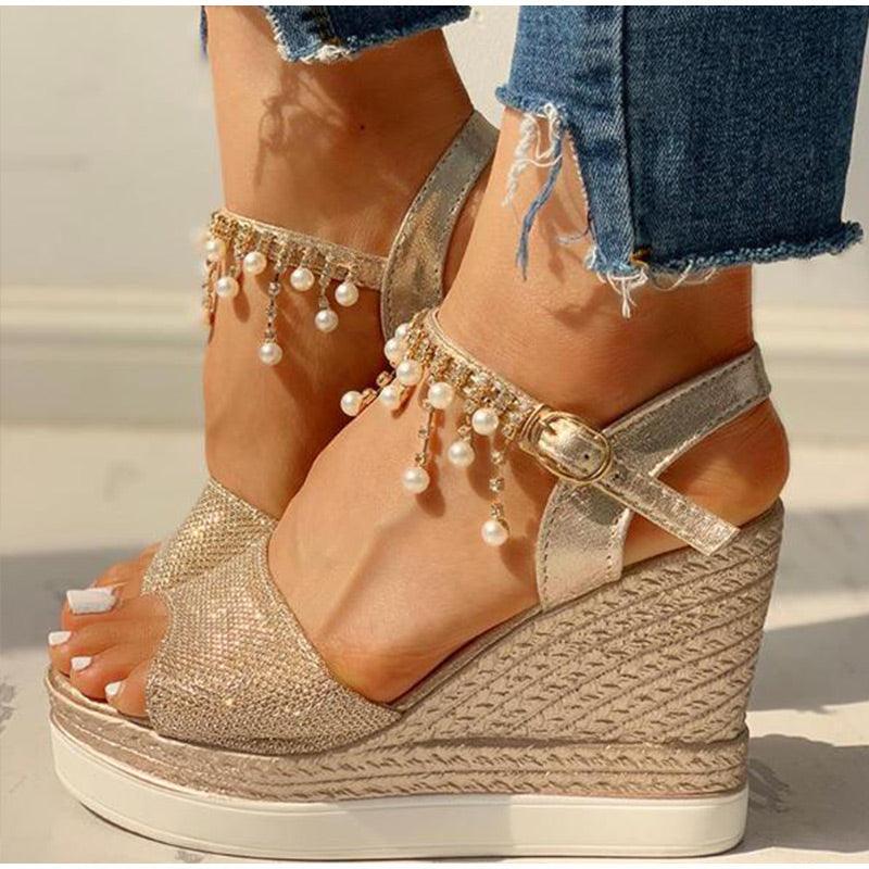 Women Sandals Summer Platform Sandals Buckle Strap Peep Toe Thick Bottom Modern Espadrille Sandals Platform Cross Buckle Strap Slingback Summer Open Toe Shoes