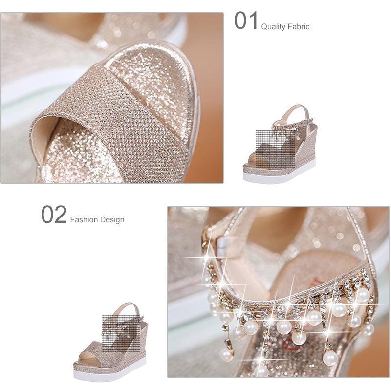 Women Sandals Summer Platform Sandals Buckle Strap Peep Toe Thick Bottom Modern Espadrille Sandals Platform Cross Buckle Strap Slingback Summer Open Toe Shoes