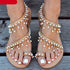 Women Sandals Summer Shoes Flat Pearl Sandals Comfortable String Slippers Women Casual Sandals For Women Casual T Strap Dress Sandals Summer Open Toe Shoes