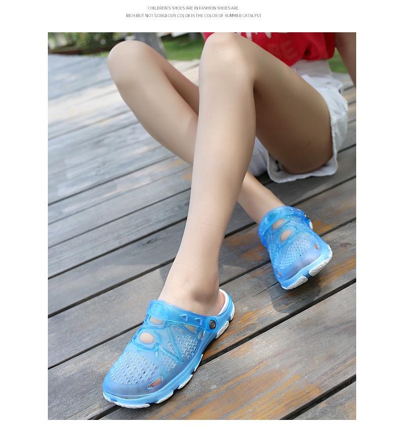 Women Sandals Summer Slippers New Women Outdoor Beach Casual Shoes Water Clogs Shoes Comfortable Slip-on Summer Beach Sandals For Women