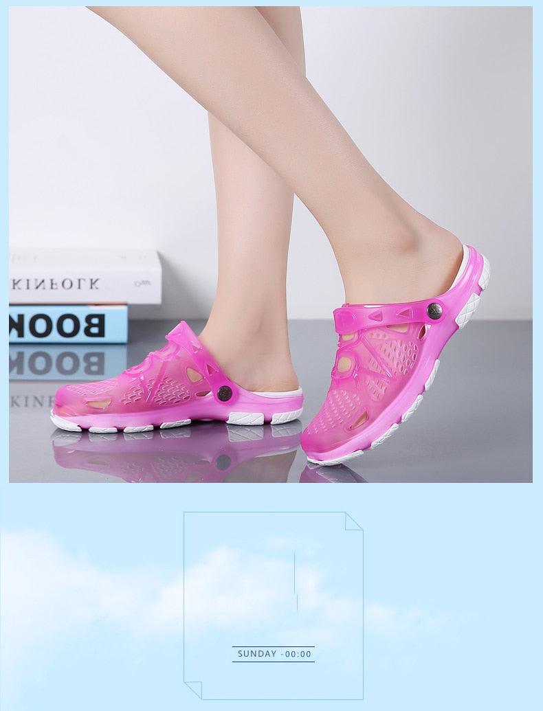 Women Sandals Summer Slippers New Women Outdoor Beach Casual Shoes Water Clogs Shoes Comfortable Slip-on Summer Beach Sandals For Women