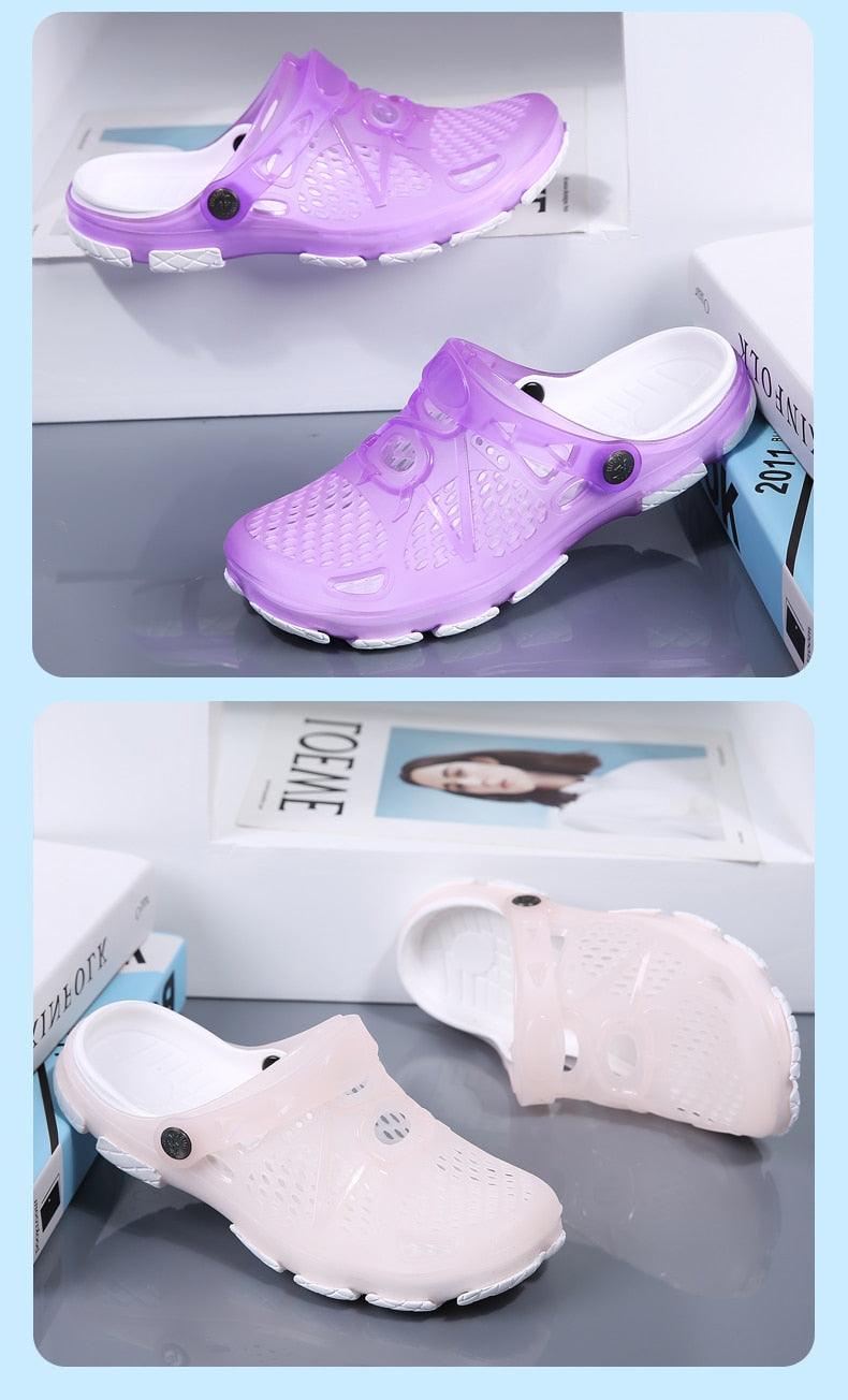 Women Sandals Summer Slippers New Women Outdoor Beach Casual Shoes Water Clogs Shoes Comfortable Slip-on Summer Beach Sandals For Women