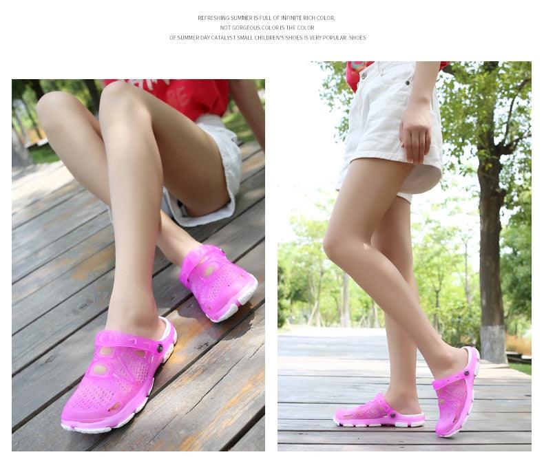 Women Sandals Summer Slippers New Women Outdoor Beach Casual Shoes Water Clogs Shoes Comfortable Slip-on Summer Beach Sandals For Women